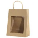 Sacs kraft à fenêtre
